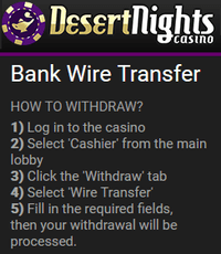 Desert Nights Casino easy banking