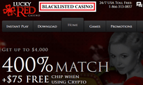 Lucky Red Casino website