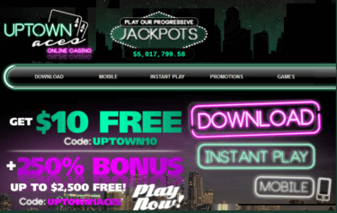 Uptown Aces welcome bonuses