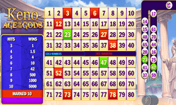 Age Of The Gods Keno at Lucky Vegas