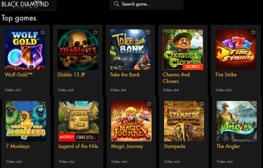 Black Diamond casino games