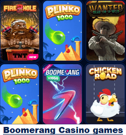 Boomerang casino games