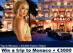 Boomerang Casino win a trip to Monaco