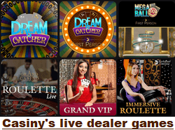 Casiny Casino live dealer games