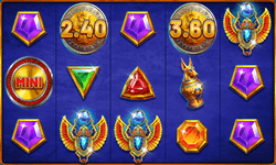 Screenshot of Coins Of Ra Deluxe online slot by Betsoft