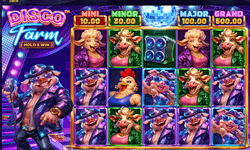 Screenshot of Disco Farm online slot by Betsoft