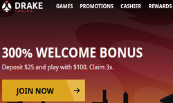 Drake Casino website