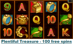 Fair Go Casino, Plentiful Treasure free spins