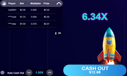 Galaxy Blast crash game by SpinLogic