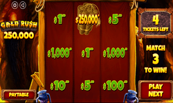 Gold Rush scratch card at Decode