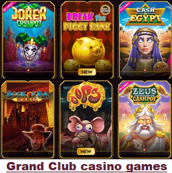 Grand Club casino games