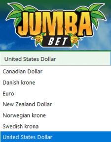 Jumba Bet Casino accepted currencies