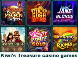 Kiwi's Treasure casino games