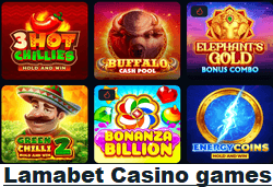 Lamabet Casino games