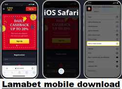 Lamabet Casino mobile app download