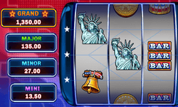 Screenshot of Liberty Rockets online slot by SpinLogic