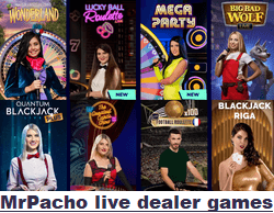 Live Dealer Games at MrPacho Casino Live Dealer Games at MrPacho Casino