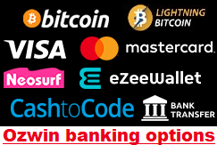 Ozwin Casino banking options