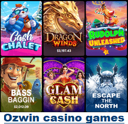 Ozwin casino games by SpinLogic