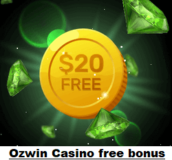 Ozwin Casino no deposit bonus