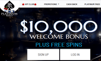 Platinum Reels Casino website