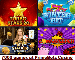 PrimeBetz casino games