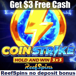 ReefSpins Casino no deposit bonus