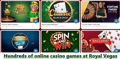Royal Vegas online casino games