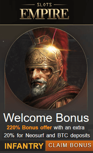 Slots Empire welcome bonus offer