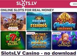 SlotsLV Casino - no download needed