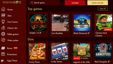 Spartan Slots casino games