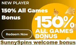SunnySpins Casino welcome bonus
