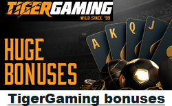 TigerGaming welcome bonuses