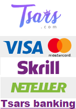 Tsars Casino banking options